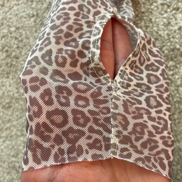 AFRM Leopard Print Kellen Cutout Midi Dress, sz 2X - Picture 4 of 14